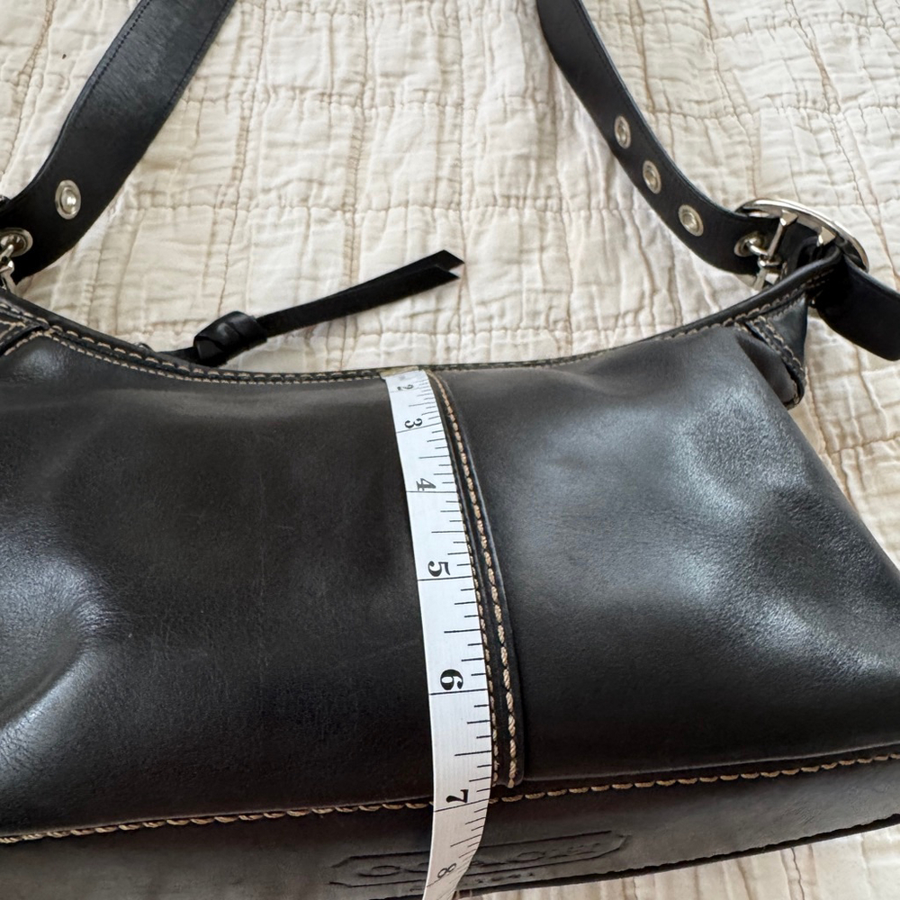 Coach Black Leather Crossbody / Shoulder Bag • F18854 - Picture 9 of 11